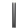 Countryfield Led kaarsen/dinerkaarsen - 2x - zwart - 38 cm