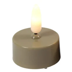 Countryfield LED waxinelichtjes - 2x stuks - beige - warm wit