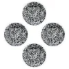 Crow Canyon Home Dinerborden Splatter - Set van 4 - Zwart