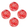 Crow Canyon Home Saladeborden Splatter - Set van 4 - Rood