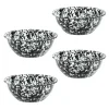 Crow Canyon Home Serviesset Splatter - 4-delig - Zwart