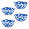 Crow Canyon Home Serviesset Splatter - 4-delig - Blauw