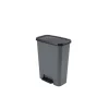 Curver Compatta Prullenbak 50L - Grijs/Zwart