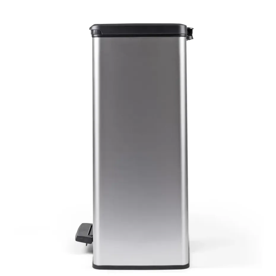 Curver Decobin Prullenbak - 65L - Rechthoekig - Zilver metallic