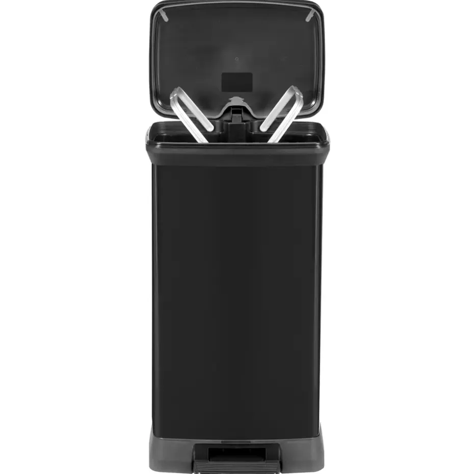 Curver Decobin Prullenbak- 50L - 39x29x72 cm - Zwart