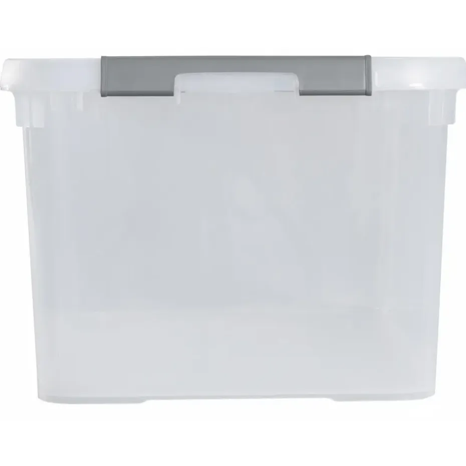 Curver Handy+ Opbergbox - 50L - 3 stuks - Transparant met deksel