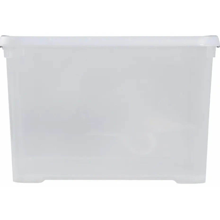 Curver Handy+ Opbergbox - 65L - 6 stuks - Transparant met deksel