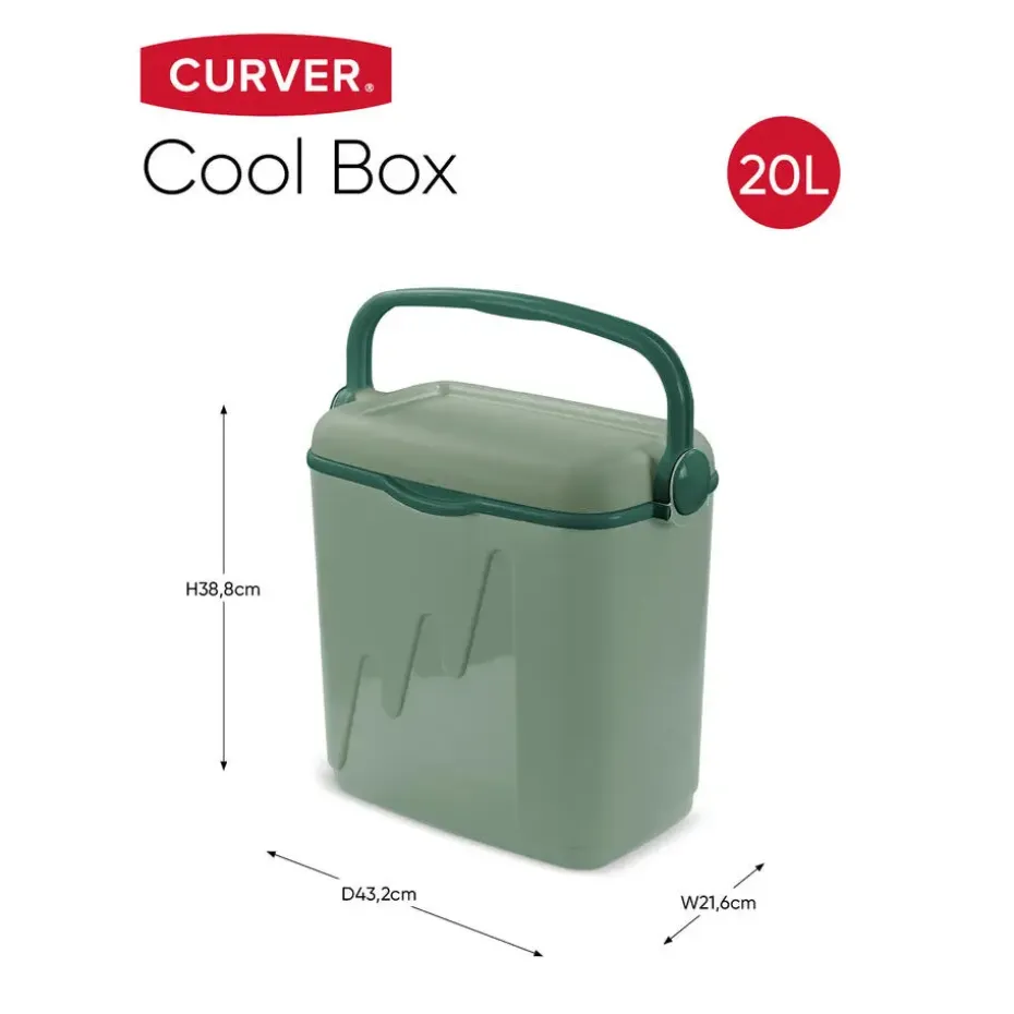 Curver Koelbox 20L - 43.2x21.6x38.8cm - Groen