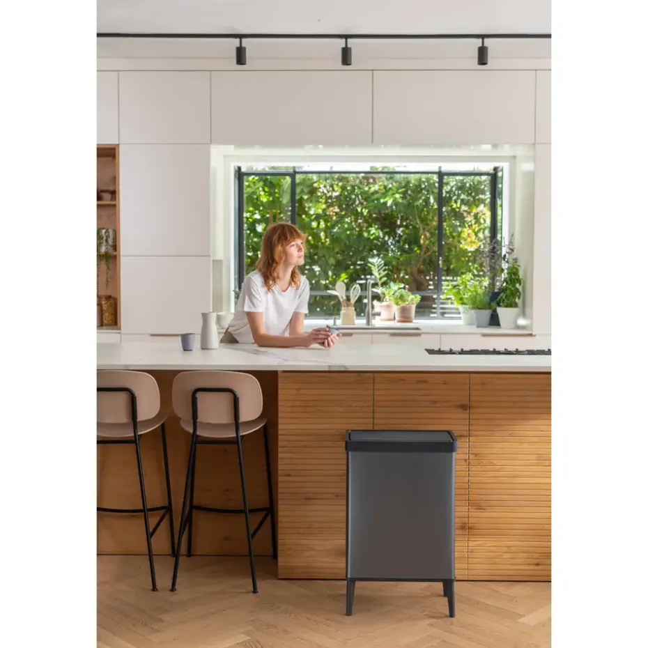 Curver Verto High - Prullenbak 54L - Blauw - 44x27x69cm