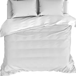 De Witte Lietaer Dekbedovertrek Katoen Satijn Olivia - 200 x 200/220 cm - Wit