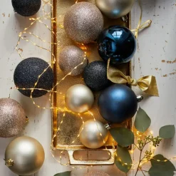 Decoris Kerstballen - 26x st - goud - 6-8-10 cm