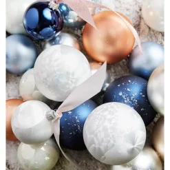 Decoris Kerstballen set - 10x - wit - glas - mat-glans - 6 cm