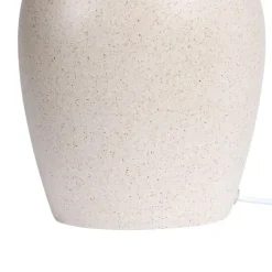 DEDURU - Tafellamp - Beige - Keramiek