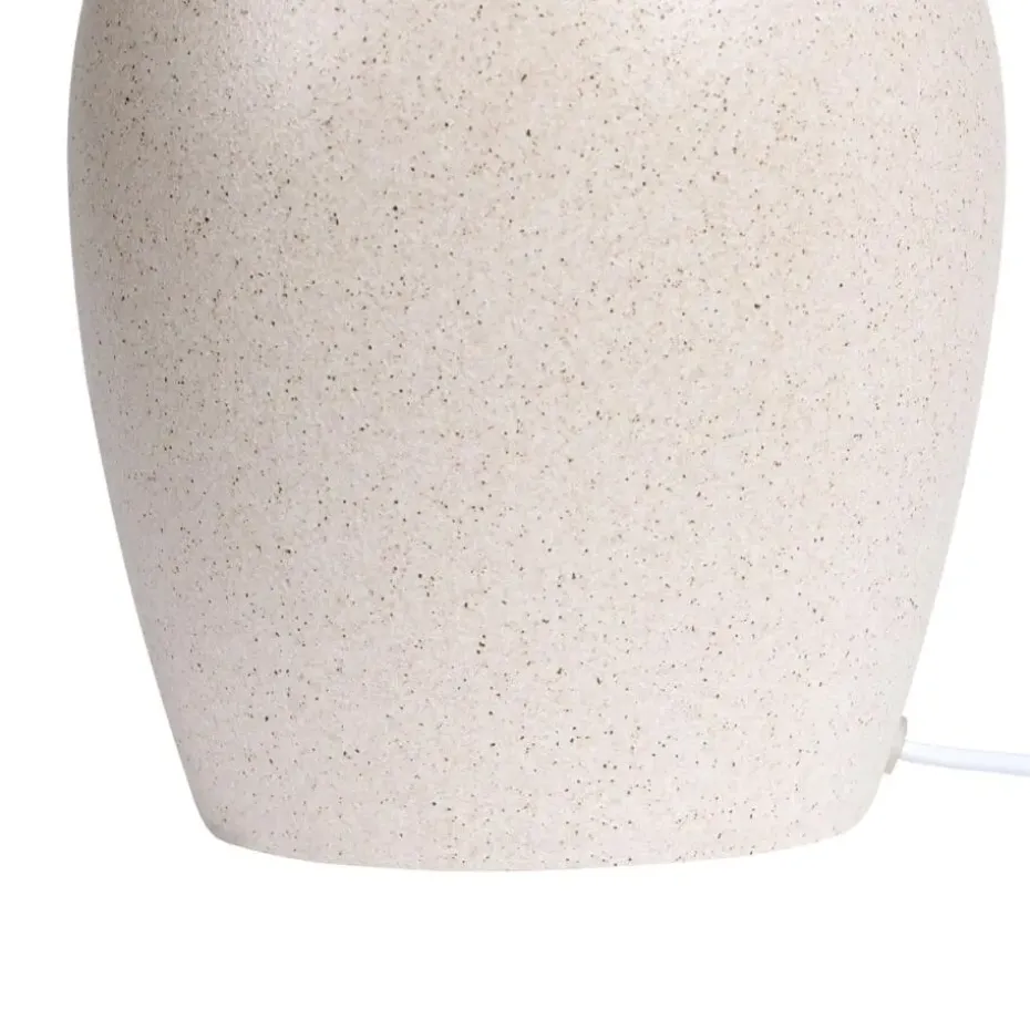 DEDURU - Tafellamp - Beige - Keramiek