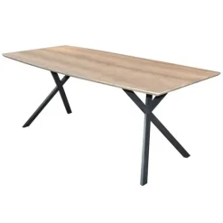 Deens ovale eettafel Hanna 160x90 eiken antiquewash - 160x160x76 cm - Eikenhout