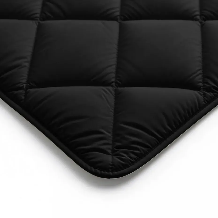 Dekbed zonder Overtrek Diamond 240x200 – Met Kussenslopen– Wasbaar – Zwart/Blauw