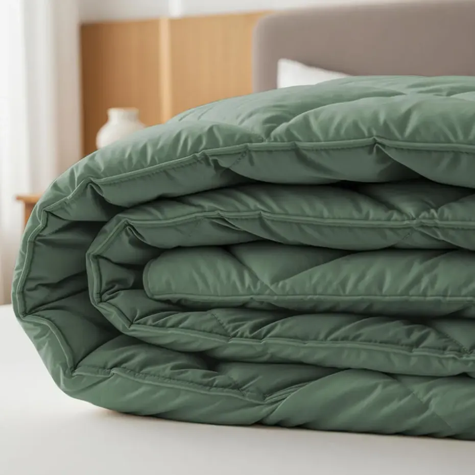 Dekbed zonder Overtrek Diamond 240x200 – Incl. Kussenslopen – Wasbaar – Groen