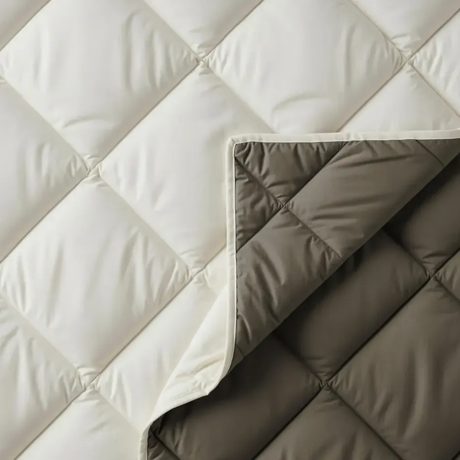 Dekbed zonder Overtrek Diamond 200x200 – Met Kussenslopen – Wasbaar – Crème/Kaki