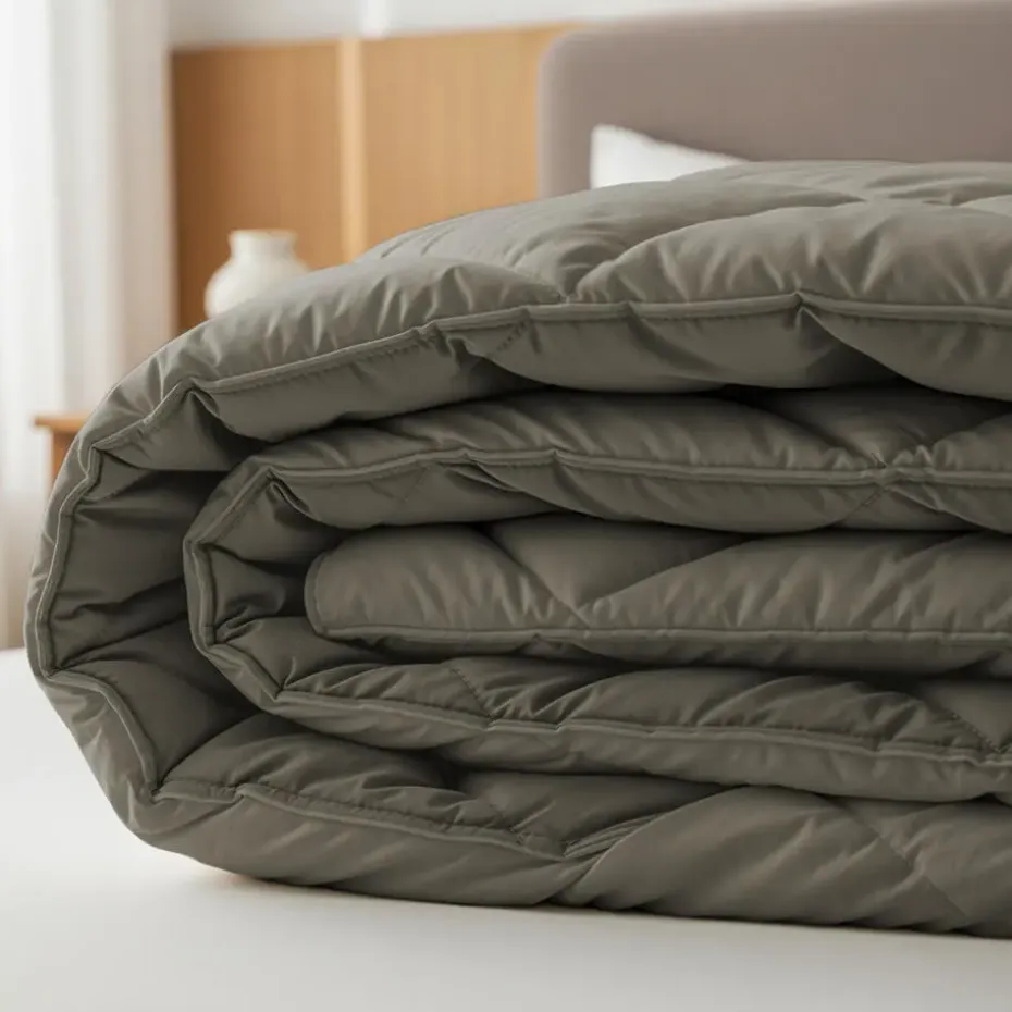 Dekbed zonder Overtrek Diamond 240x200 – Incl. Kussenslopen – Wasbaar – Kaki