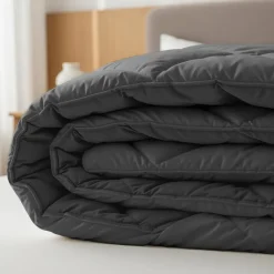 Dekbed zonder Overtrek Diamond 140x200 – Met Kussenslopen – Wasbaar – Antraciet