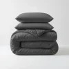 Dekbed zonder Overtrek Diamond 200x200 – Met Kussenslopen – Wasbaar – Antraciet