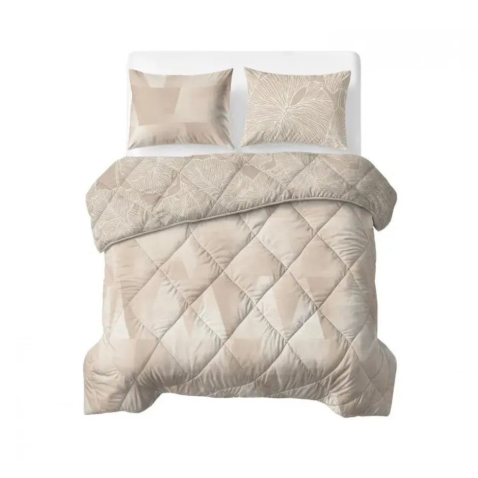 Dekbed zonder Overtrek Triangles 240x220 – Zacht & Wasbaar – Incl 2 Kussenslopen