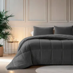 Dekbed zonder Overtrek Velvet 140x200 – Superzacht & Wasbaar – Antraciet