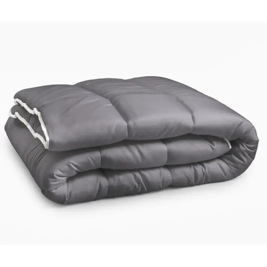 Dekbed zonder Overtrek 140x200 – Incl. Kussenslopen – Wasbaar – Antraciet