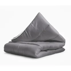Dekbed zonder Overtrek 140x200 – Incl. Kussenslopen – Wasbaar – Antraciet