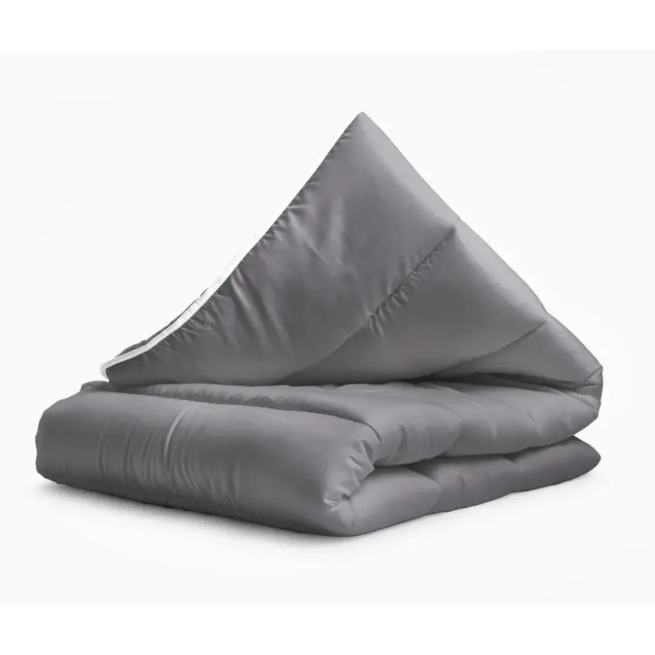 Dekbed zonder Overtrek 140x200 – Incl. Kussenslopen – Wasbaar – Antraciet