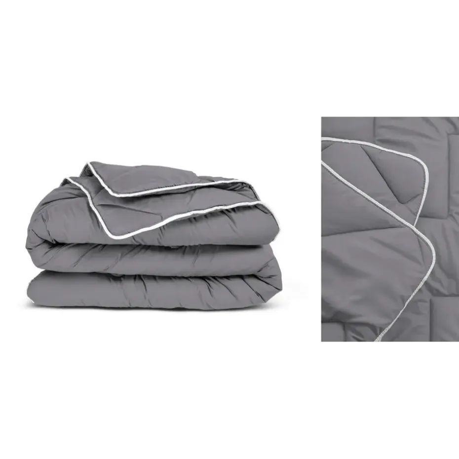 Dekbed zonder Overtrek 140x200 – Incl. Kussenslopen – Wasbaar – Antraciet