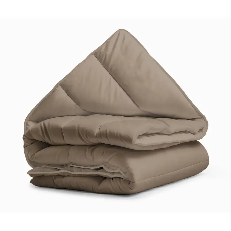 Dekbed zonder Overtrek 240x200 – Incl. Kussenslopen – Wasbaar – Taupe