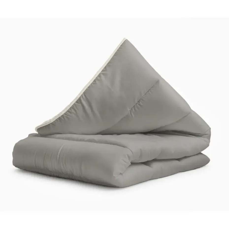 Dekbed zonder Overtrek 140x200 – Incl. Kussenslopen – Wasbaar – Crème/Kaki