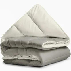 Dekbed zonder Overtrek 140x200 – Incl. Kussenslopen – Wasbaar – Crème/Kaki
