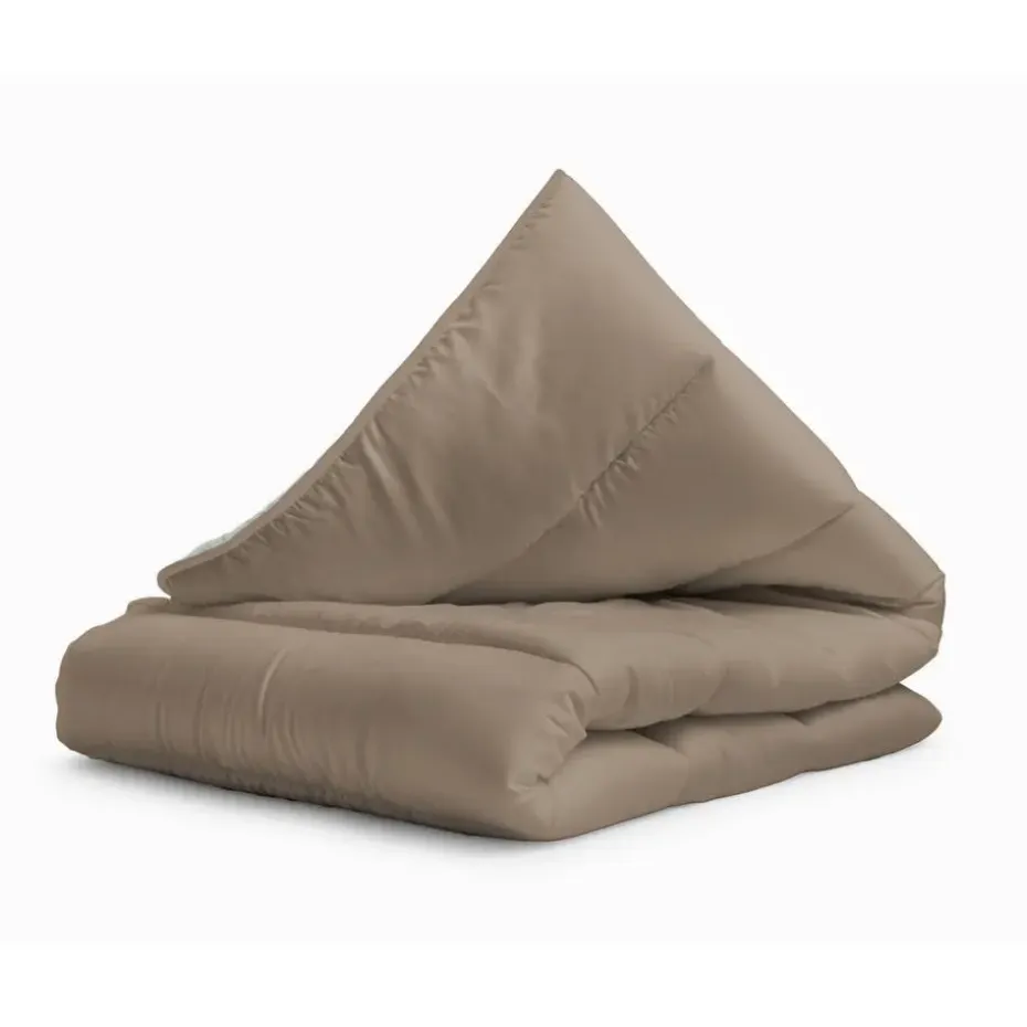 Dekbed zonder Overtrek 140x200 – Incl. Kussenslopen – Wasbaar – Taupe