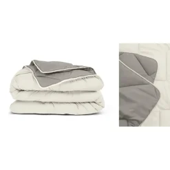 Dekbed zonder Overtrek 240x200 – Incl. Kussenslopen – Wasbaar – Crème/Kaki