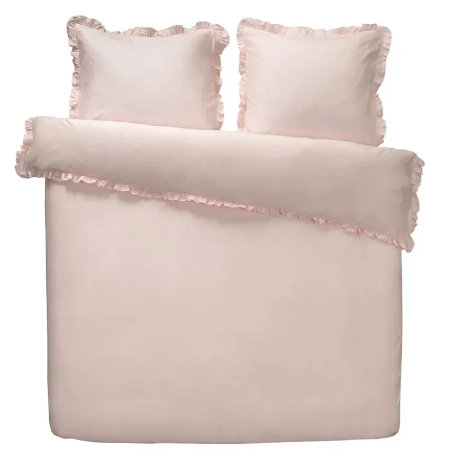 Dekbedovertrek Cato effen - roze - 240x200/220 cm