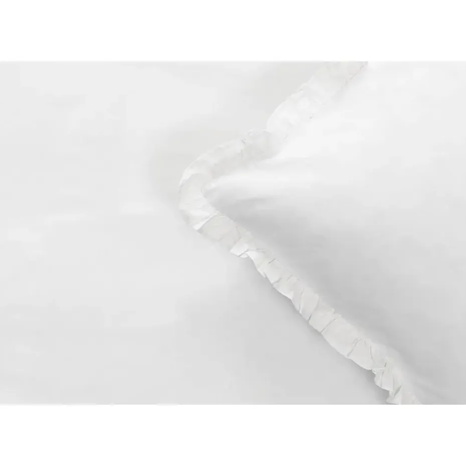 Dekbedovertrek Cato effen - wit - 140x200/220 cm