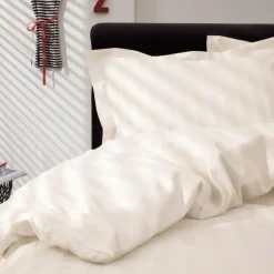 Dekbedovertrek Damai Linea Ivory Satijn-140x200/220