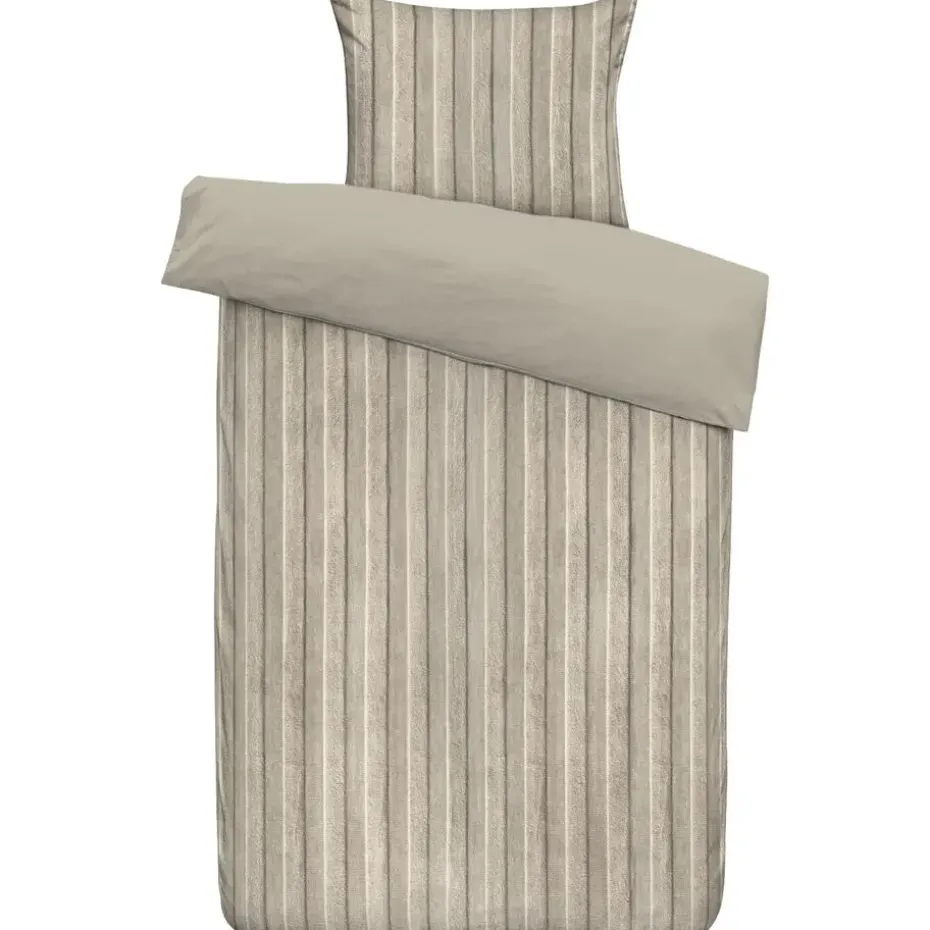 Dekbedovertrek Felix - zand/taupe - 140x200/220 cm