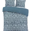 Dekbedovertrek Fez - blauw - 240x220 cm