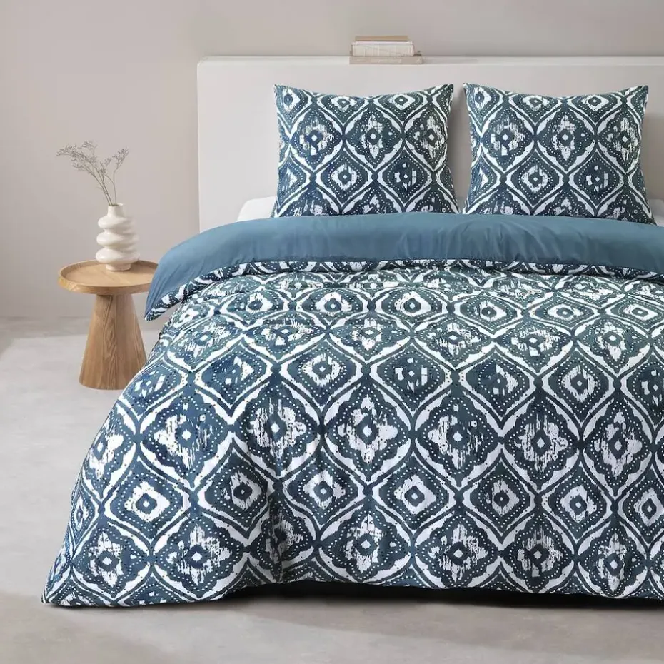 Dekbedovertrek Fez - blauw - 240x220 cm