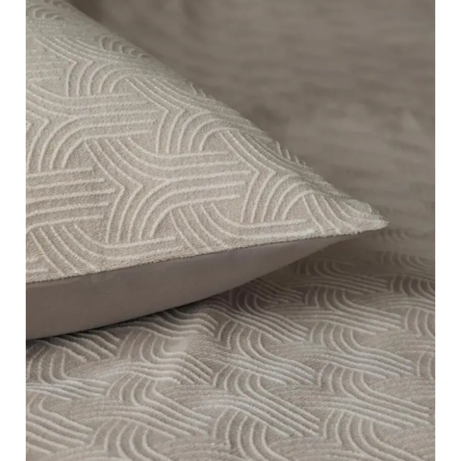 Dekbedovertrek Japandi 200x220 – Flanel Fleece – Zacht & Warm – Taupe
