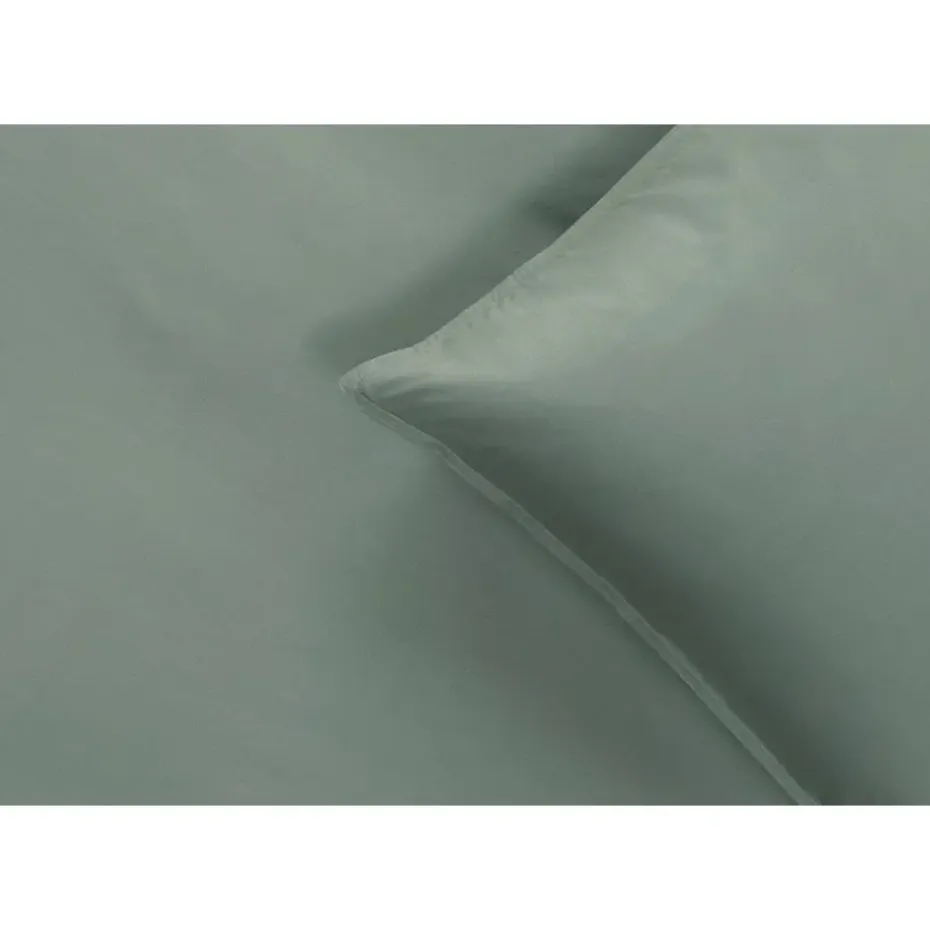Dekbedovertrek Jorrit effen - groen - 140x200/220 cm