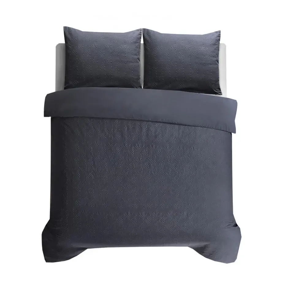 Dekbedovertrek Milano 240x220 – Fluweelzacht Uni Design – Antraciet