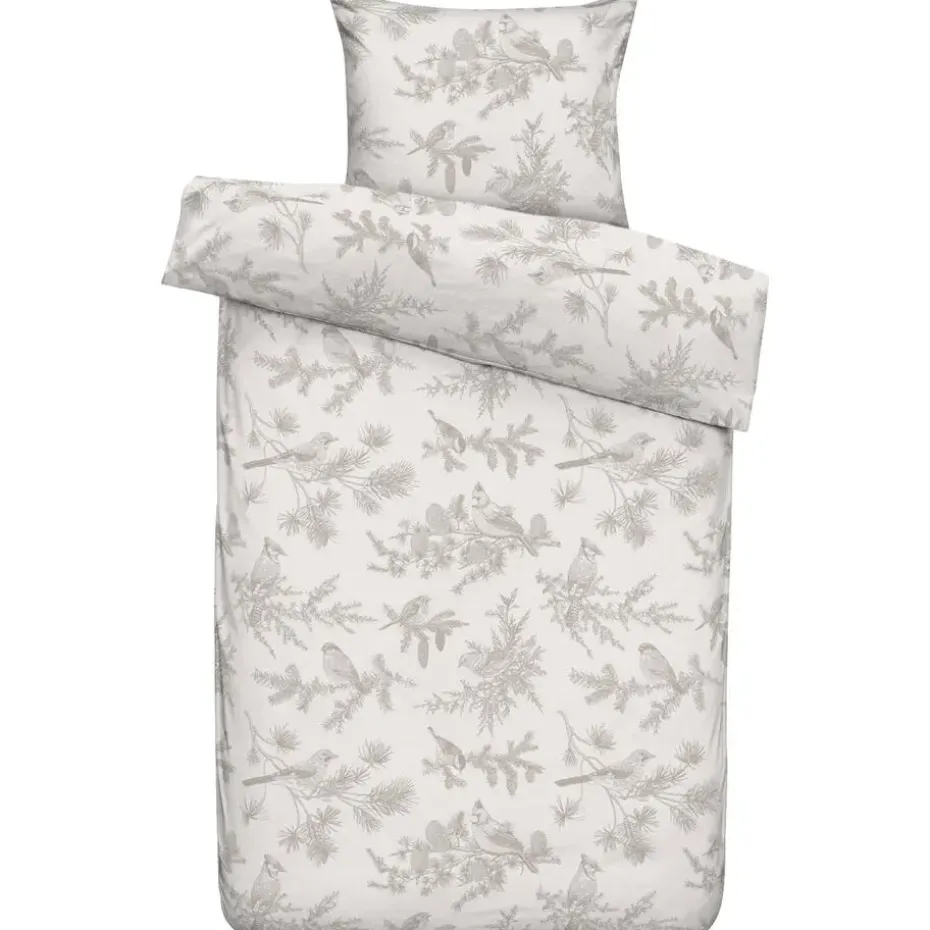 Dekbedovertrek Noalyn - off-white/taupe - 140x200/220 cm