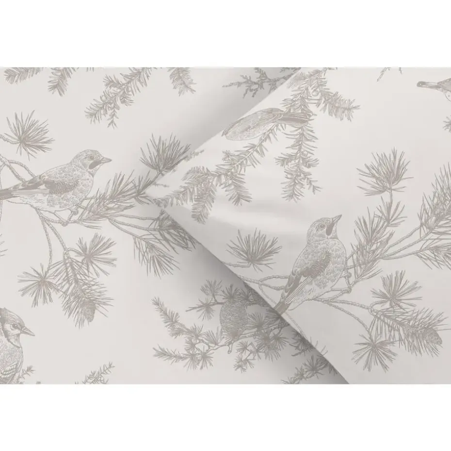 Dekbedovertrek Noalyn - off-white/taupe - 140x200/220 cm