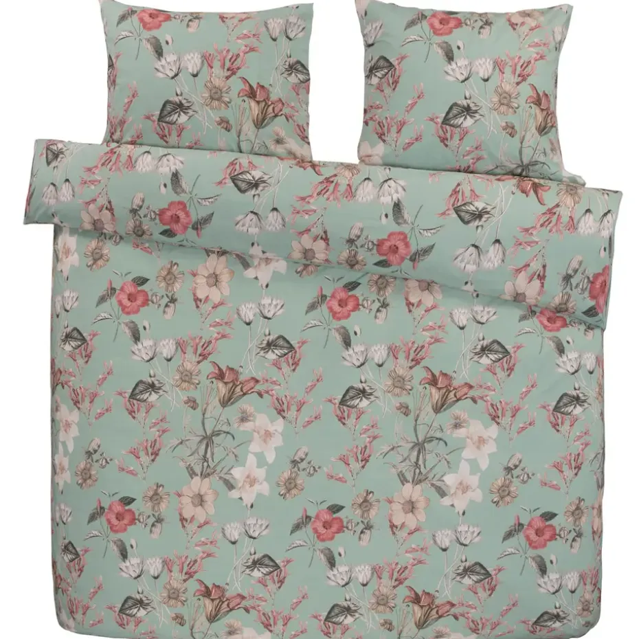 Dekbedovertrek Norah - groen - 200x200/220 cm