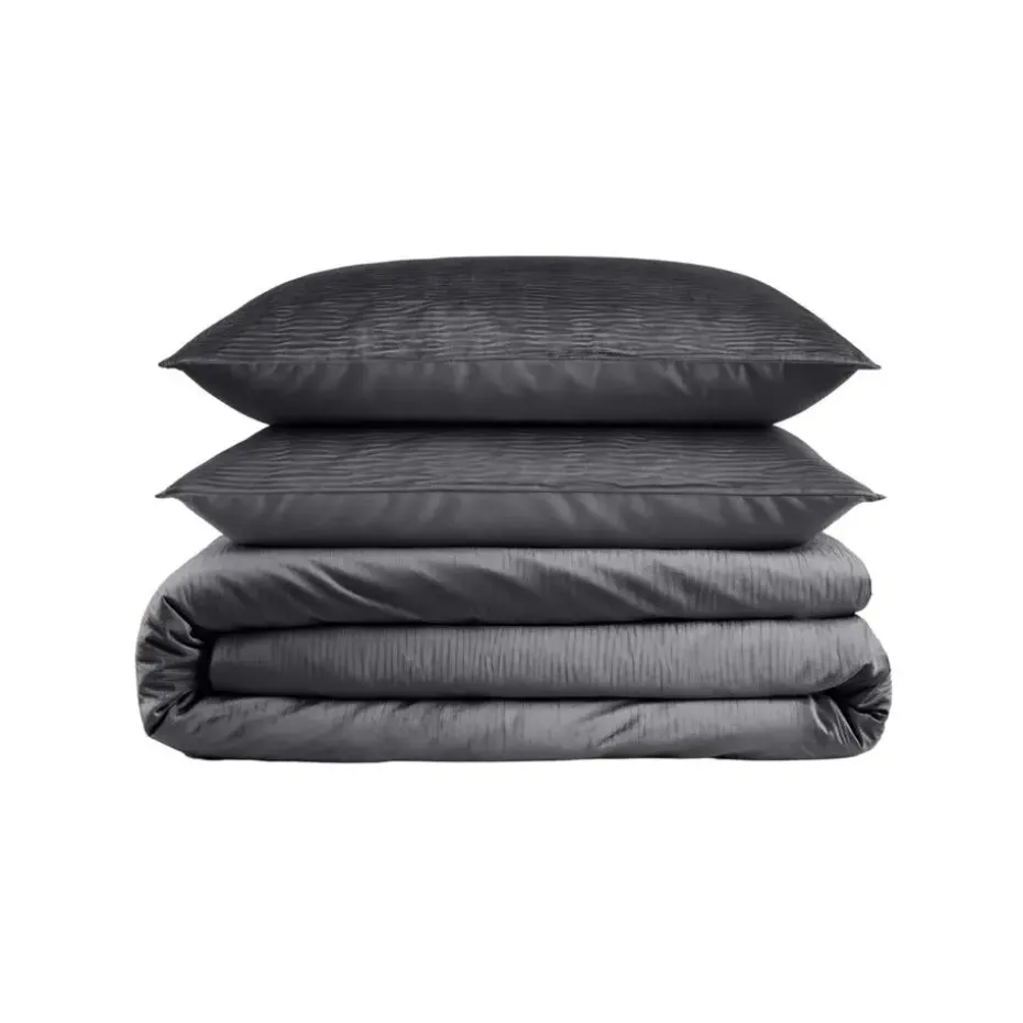 Dekbedovertrek Velvet Cartier 240x220 – Fluweelzacht Uni Design – Antraciet
