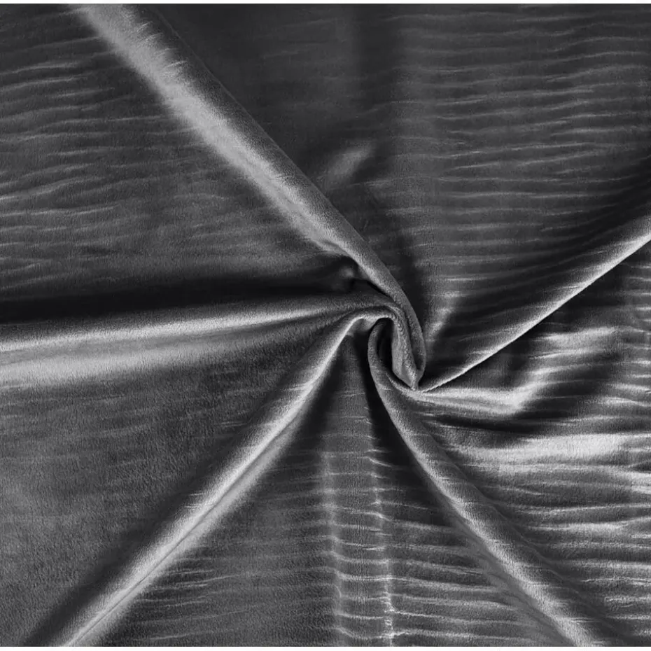 Dekbedovertrek Velvet Cartier 240x220 – Fluweelzacht Uni Design – Antraciet